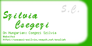 szilvia csegezi business card